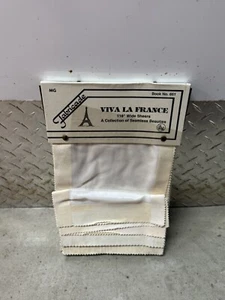 Vintage Fabricade Viva La France Muster breite Blätter Stoffmuster mit Mustern - Bild 1 von 3