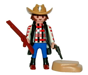 Playmobil Sheriff Western mit Gewehr Pistole & Felsen - C48 - Bild 1 von 4