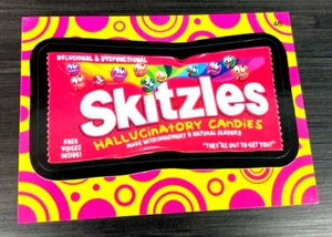 2014 Wacky Packages Series 1 "SKITZLES" #46 Pattern Sticker Card - Picture 1 of 1