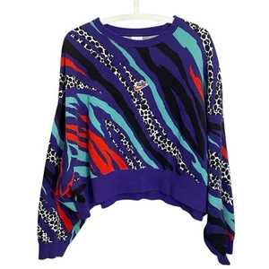 Nike Sportswear Airloom LS Fleece Sweatshirt Medium Over Sized Purple Red - Picture 1 of 7