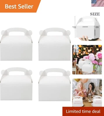 Versátiles paquetes de 30 cajas de golosinas de cartón blanco - ideales para cualquier celebración Foto 1 de 4