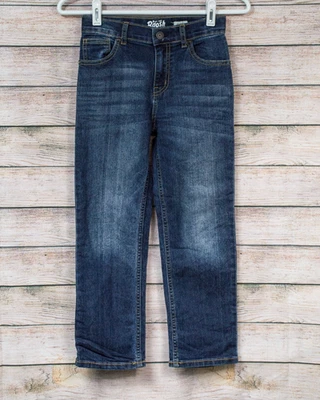 Классические синие джинсы OshKosh B'Gosh детский размер 7R темная вареная джинсовая ткань - Изображение 1 из 4