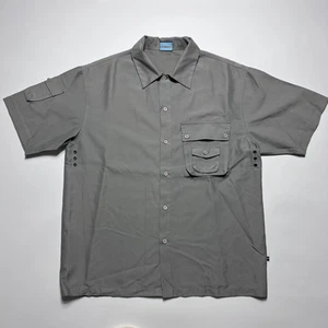 Camisa de Trabajo Vintage Y2K Fishbone XL Camisa Gris Años 90 Retro Estilo Dickies - Imagen 1 de 5