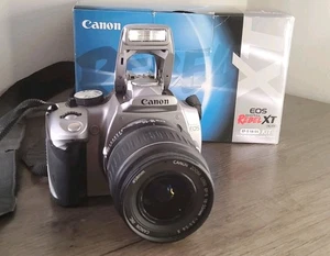 Canon EOS Rebel XT DS126071 DSLR Camera Silver W/ EF-S 18-55mm Lens Tested - Picture 1 of 10