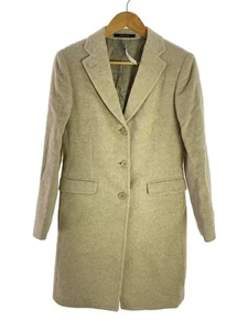 TAGLIATORE Other Brushed Alpaca Wool Mix Chester Coat 42 Beige Plain Used - Picture 1 of 6