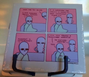 Impresión artística en lienzo de pared manta de sofá de 8" alienígenas planeta extraño Nathan W Pyle NUEVO - Imagen 1 de 3