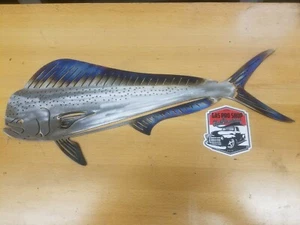 Arte de pared de metal Mahi Dolphin corte por plasma decoración del hogar peces - Imagen 1 de 2