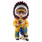 Cosplay Kids Indian Chief Boy Figurine 6.5"H Polystone Statue New In Box