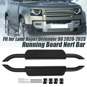 FOR LAND ROVER DEFENDER 90 L663 2D 2020-2023 RUNNING BOARD SIDE STEPS ALUMINUM - Picture 1 of 11