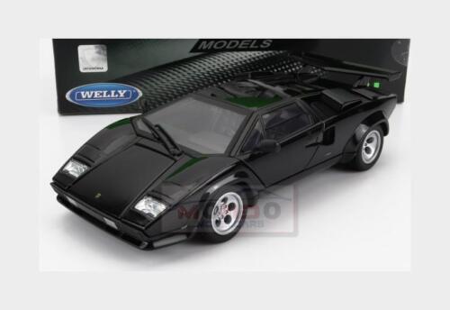 1:24 WELLY Lamborghini Countach Lp5000S 1988 Black WE24112BK Modellbau