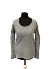 Tommy Hilfiger Women's Pullover Size S Grey Cotton Knitted N251