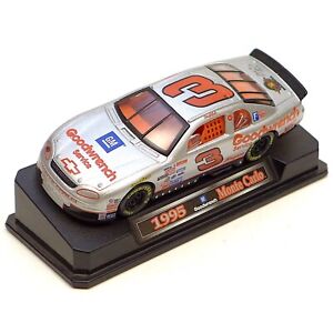 Dale Earnhardt Silver 1995 GM Goodwrench 1:43 Scale Diecast Collectible on Stand