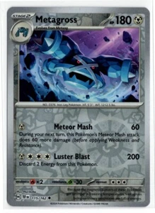 Pokemon Temporal Forces Reverse Holo 115/162 Metagross - Bild 1 von 1