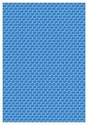 Self Adhesive Dolls House Wallpaper Floor/Wall Light Blue Hex Tile Effect 