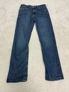 Wrangler Jeans Boys 14 Blue Jean Denim Classic Straight Pants Pockets Youth - Picture 1 of 15
