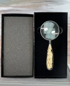 Vtg Magnifying Glass Ornate Carved Romanesque Handle Franklin Mint Meerschaum? - Picture 1 of 14