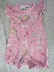 Dr Suess "Oh!The Places You'll Go!", Baby Girl Pink One-piece; Size 00. - Picture 1 of 4