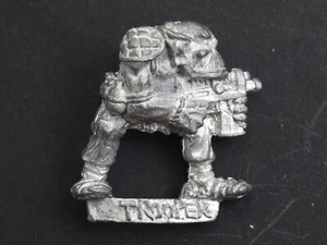 GW 40K ORK RAIDER WITH BOLTA 2. 1980'S. BROWN 1328 - Picture 1 of 1