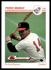 1991 Line Drive AAA Pedro Munoz Portland Beavers #412