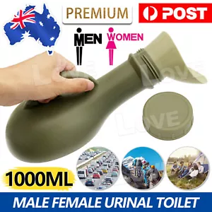Male Female Portable Medical Urine Bottle Urinal Toilet Camping Travel 1000ml - Picture 1 of 8