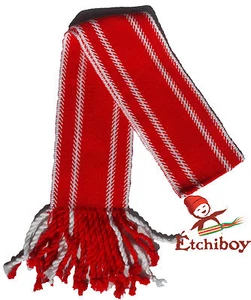 Metis Sash Etchiboy Ceinture Fléchée Red Métis Flag Drapeau Métis Alpaca Kids - Picture 1 of 3