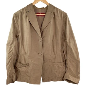 Dinomoda 'Java' Light Brown Lightweight Pocketed Blazer Jacket UK 18 NWT - Picture 1 of 6