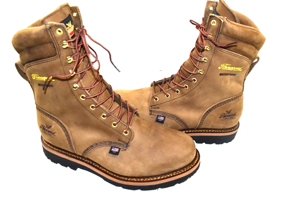 Thorogood Men 11.5 D Studhorse 9" Waterproof Logger Work Boot STEEL TOE 804-3555