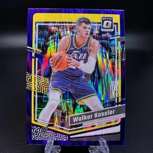 2023-24 Panini Donruss Optic Purple Shock Prizm Walker Kessler #25 Utah Jazz - Picture 1 of 2