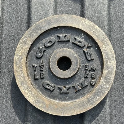 Placa de gimnasio Golds peso reemplazo individual 7,5 lb-3,4 kg estándar 1" Foto 1 de 4