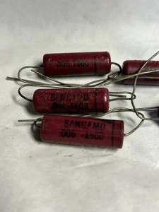 NOS sangamo capacitor .005-1600 lot of 6 - Picture 1 of 2
