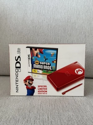 Nintendo DS Lite Mario Red Special Limited Edition CIB  - image 1 of 4