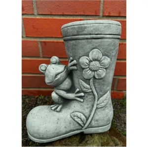 TOLLER FROSCH STIEFEL aus STEINGUSS NEU FROSTFEST FRÖSCHE TIERE TIERWELT DE-510 - Bild 1 von 3