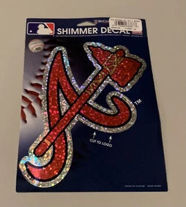 Atlanta Braves Officially Licensed 5 X 7 MLB Shimmer Decal Made By WinCraft! - Picture 1 of 1