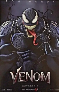 POSTER film promozionale VENOM Tom Hardy 11x17 Sony Marvel Cinemark XD 2018 - Foto 1 di 2