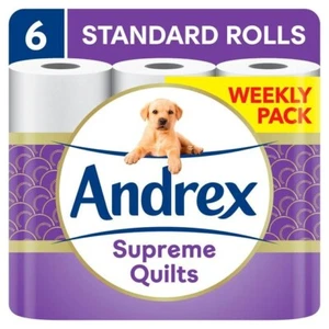 Andrex Supreme Quilts - 6 Roll - Picture 1 of 1