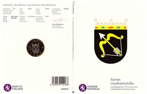 2011 5 € Provinz Savonia, Bi-PP, Original in Blister - Bild 1 von 1