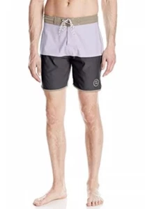 New Drift the 7 Seas Mens Board Shorts Swim Trunks Retro Color Block Sz 38 NWT - Picture 1 of 8