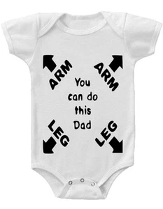 YOU CAN DO THIS DAD Gerber® Onesie® LUSTIGES T-SHIRT Babyparty Geschenk BABY - Bild 1 von 3