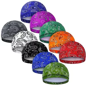 10 Pezzi Cappellini Teschio Raffreddamento Uomo Saldatura Rigido Casco Fodera Ciclismo Cappellini Teschio Wi... - Foto 1 di 7