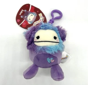 Mini peluche clip Squishmallow Kellyoy 3,5 pouces Eden the Bigfoot Valentines 2024 - Photo 1 sur 2