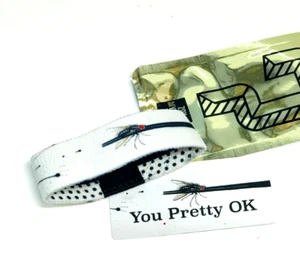 ZOX **YOU PRETTY OK** Silver Strap Med Mys Wristband w/Card - Picture 1 of 3