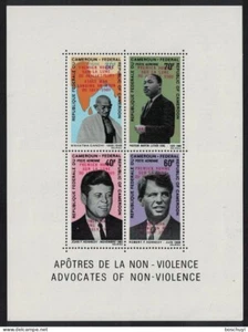 Cameroon, 1969, Space, Apollo, Gandhi, Kennedy, MLK, Ovpt, MNH, Michel Block 8 - Picture 1 of 1