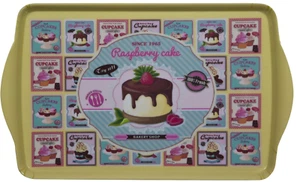 NUEVO Home Essentials Panadería Pastel de Frambuesa Melamina Bandeja Mediana 15" x 9" - Imagen 1 de 1