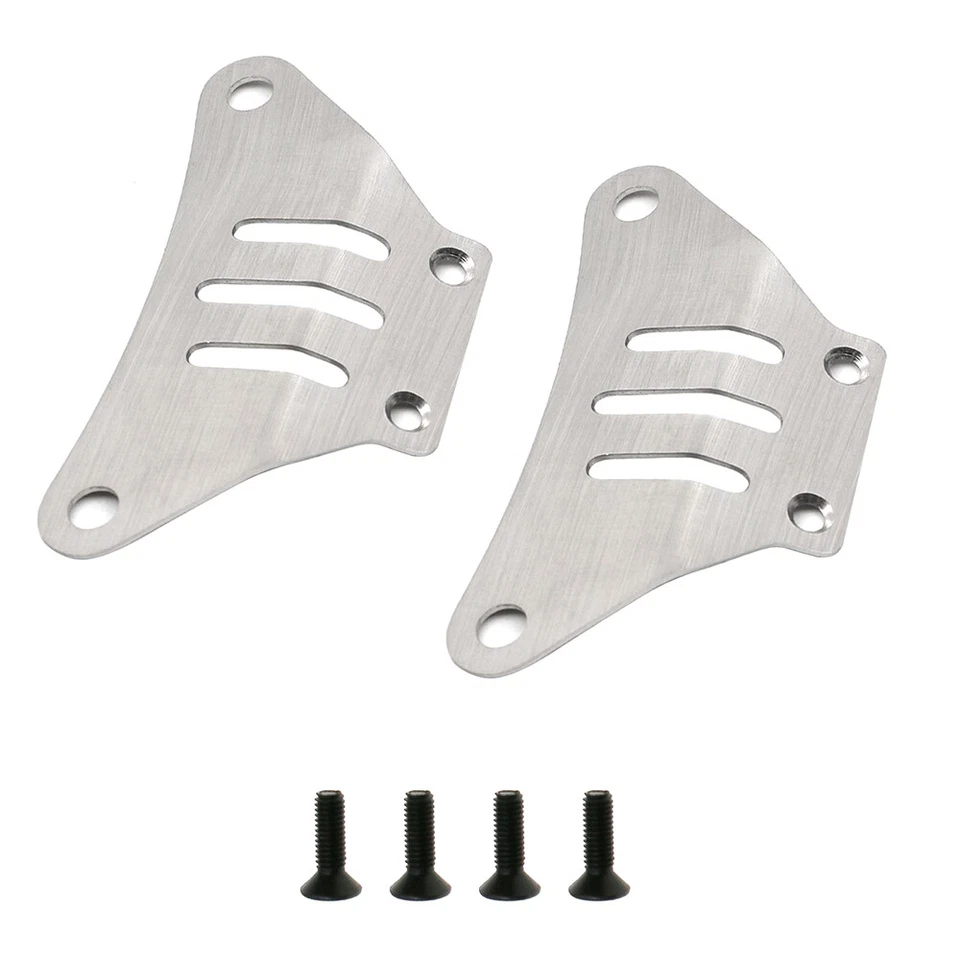 Steel Machined Front & Rear Skid Plates for Tamiya TT-02 - Image 1 of 1