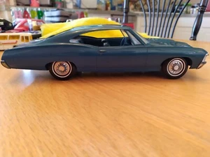 CHEVY 1967 IMPALA SS 427 HT PROMO FRICTION CAR AMT Tahoe Turquoise 1:25 WOW WOW - Picture 1 of 18