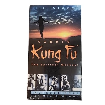 VHS:  T.J. Storm Cardio Kung Fu The Spiritual Workout Instructional Video Sealed - Image 1 of 4