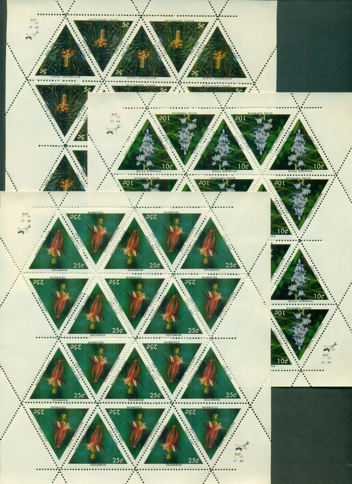 RATTLESNAKE ISLAND 1970 PERF sheets - 3 total - Image 1 of 1
