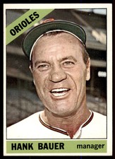 1966 Topps Hank Bauer  EX Baltimore Orioles #229