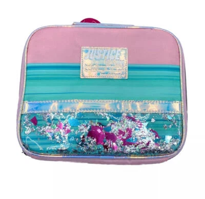 Justice Pink/Blue Confetti Shaky Lunch Box NWT! - Image 1 of 2