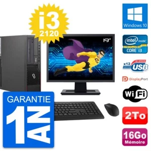 PC Fujitsu E700 Dt Bildschirm 19 " Intel i3-2120 RAM 16Go Scheibe 2To Windows 10 - Bild 1 von 3